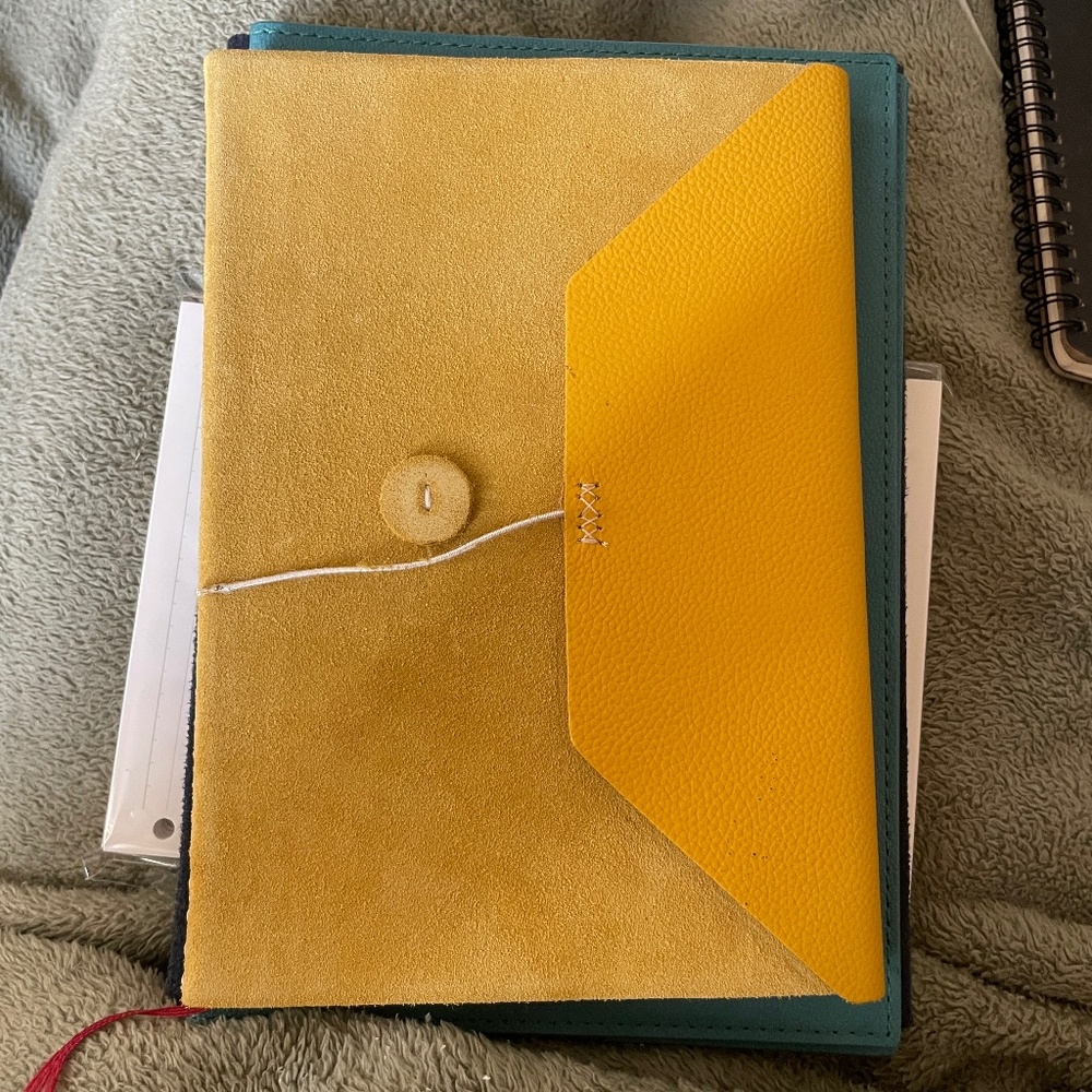 Indigo Nota Yellow Notebook (BNWT)